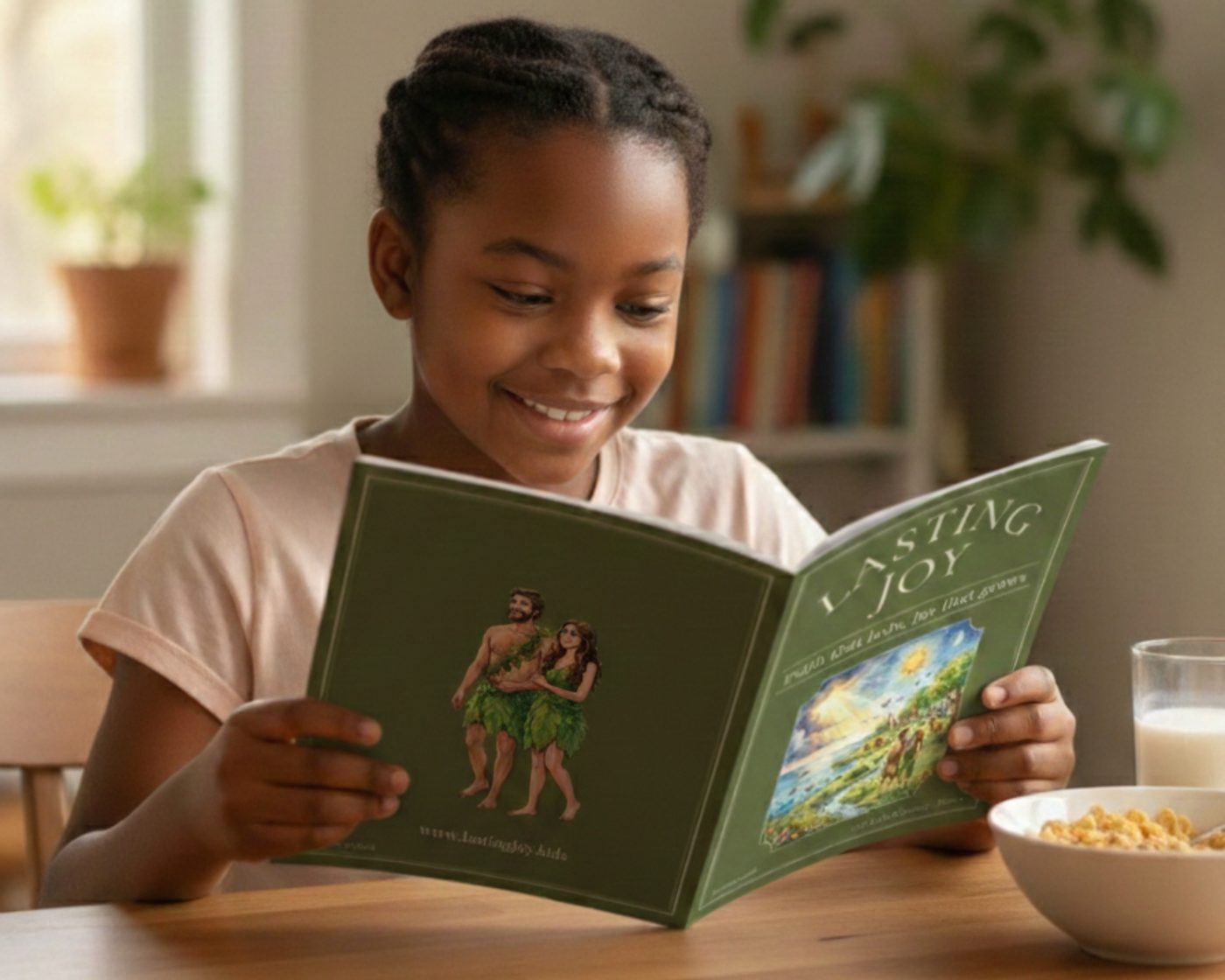 Lasting Joy magazine cover, a monthly Bible devotional for kids